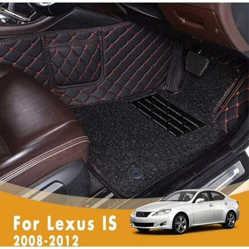 RHD Luxury Double Layer Wire Loop Car Floor Mats For Lexus IS 2012 2011 2010 2009 2008 Car Carpet Auto Accessories Interior