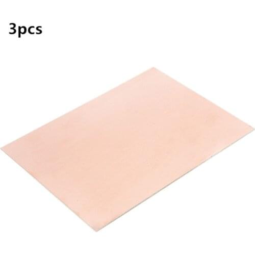 B03D 3pcs CCL Double Side PCB Copper Clad Laminate Board 15*20cm DIY FR4 Circuit Board Composite Epoxy Material