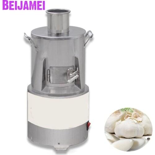 BEIJAMEI Stainless Steel 25kg/h commercial whole garlic peeling machine portable electric garlic peeler price