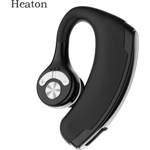 Heaton Wireless Bluetooth Headset New Office Handsfree Earhook Bluetooth Earphone Headphone with Mic Muti-control Earbud V 5.0