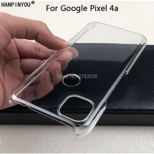 For Google Pixel 4a Pixel4a 4G 5G Glossy Snap Phone Case Crystal Invisible Hard PC Cover Clear Protect Back Shell