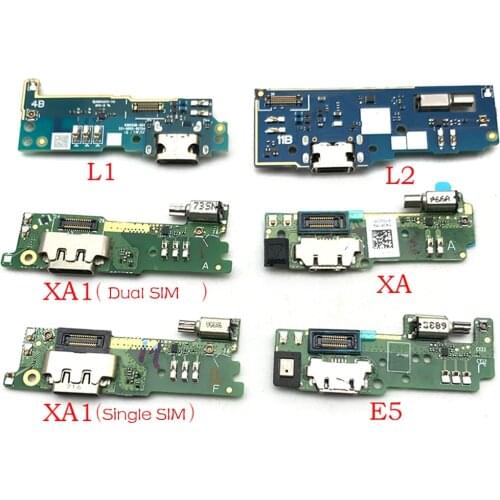1Pcs Dock Connector Micro USB Charger Charging Port Flex Cable Microphone Board For Sony Xperia E5 L1 L2 M5 XA XA1 XA2 Ultra