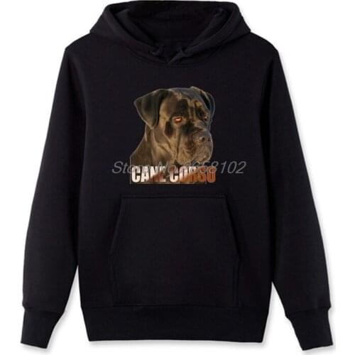 Cane Corso Dog Print Hoodies Men Cotton Sweatshirt Spring Autumn Casual Hoodie Hip Hop Coat Tops Harajuku Streetwear
