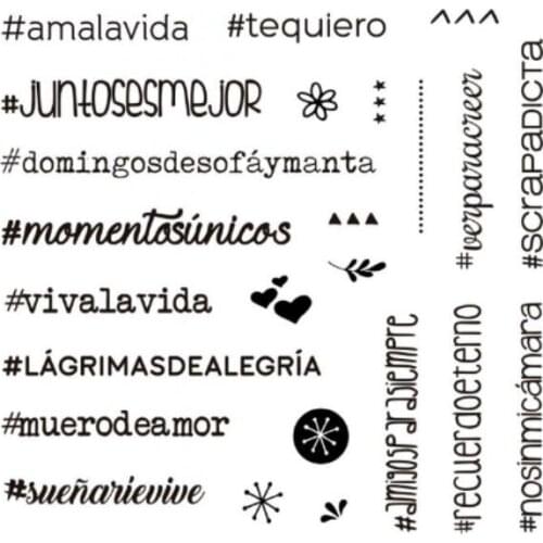 Spanish Clear Stamp Or stamp for DIY Scrapbooking/Card Making/Kids Fun Decoration Supplies A057