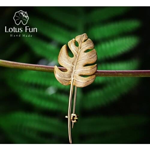 Золотые броши на одежду Lotus Fun China At AliExpress