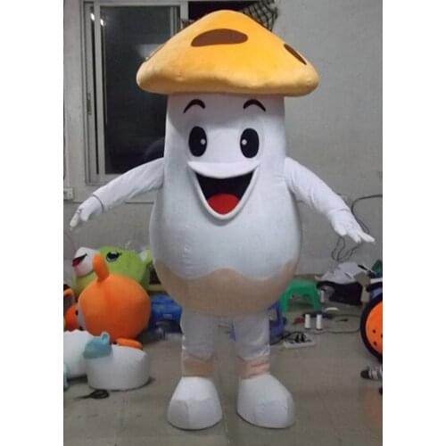Mushroom Mascot Agaricus bisporus Mascot Costume Birthday Party Fancy Dress Adults Size