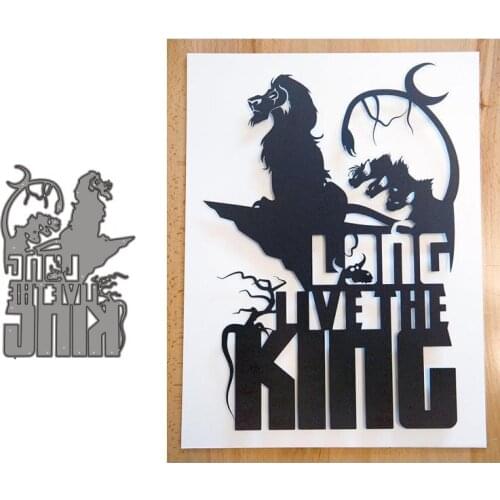 Metal Cutting Dies King Stencils For DIY Scrapbooking Decorative Embossing Handcraft Die Cutting Template