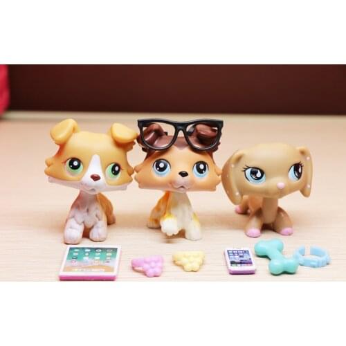 Cartoon Animals Collie Dog #58 #272 Dachshund Dog #909 With Accessories