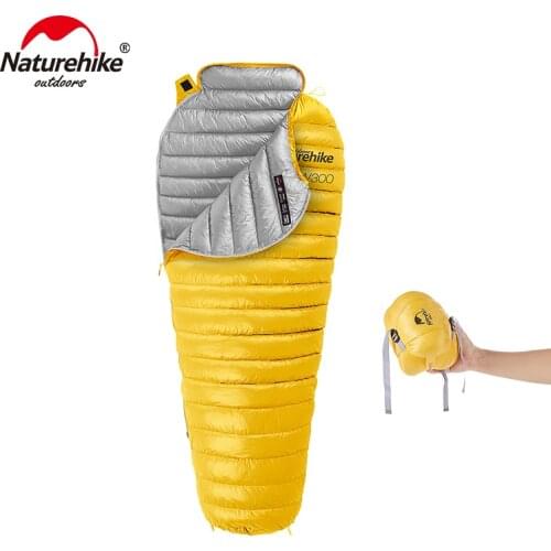 Naturehike 630g Goose Down Adult Sleeping Bag CW300 Winter Outdoor Portable Camping Hiking Keep Warm Sleeping Bags