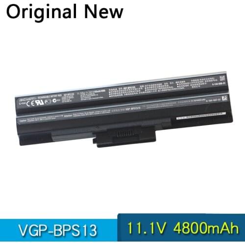NEW Original VGP-BPS13 BPS13/Q BPS13A/B BPS21 Laptop Battery For SONY VAIO VGN-AW CS FW NW VPC-SR CW BPS21A 11.1V 4800mAh