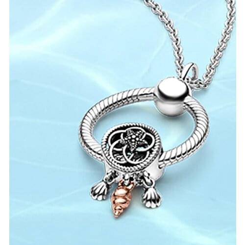925 sterling silver Pan Necklace Shell hollowed-out conch ocean Series High quality gift multi-style the most popular