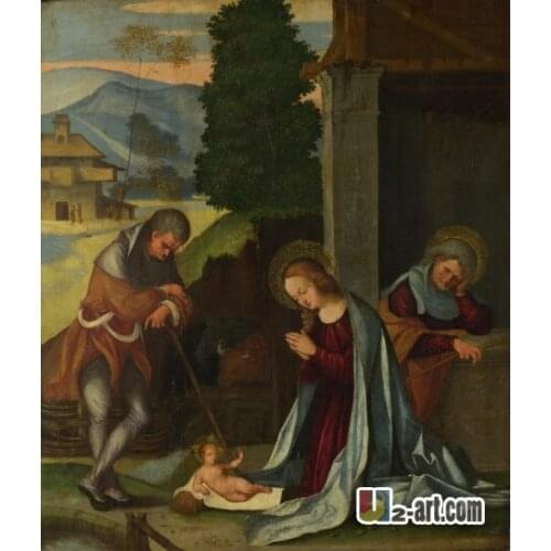 Canvas Prints (Ludovico Mazzolino) Free shipping sales of printing household goods classic canvas painting Religion-396
