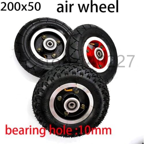 200*50 Electric Scooter Wheel Electric Vehicle Pneumatic Tire Inner Tube with Alloy Rim 8 Inch Scooter Wheel 200x50 Tire