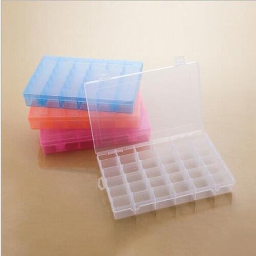 Transparent Plastic Embroidery Floss Storage Box Floss Bobbins Beads Storage Organizer DIY Cross Stitch Sewing Tools