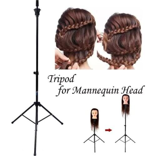 Adjustable Tripod Stand Holder Mannequin Head Tripod Hairdressing Training Head Holder Salon HairWig Stand Hair Trainning Tools