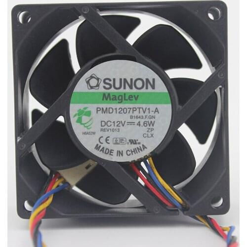 Brand new original PMD1207PTV1-A 12V 4.6W 7CM 4-wire magnetic levitation