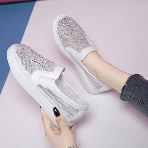 Womens Sports Shoes Fashion Womens Sneakers Solid Color All-match Comfortable Breathable Mesh Platform Shoes Casual Shoes