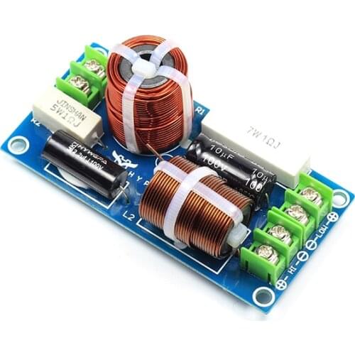 2pcs Speaker Audio Frequency Divider 2 Way Bass Treble Crossover Frequency Divider