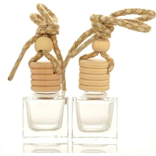 200 x 10ml Essential Oils Air Freshener Auto Pendant Ornament Car Perfume Bottle Glass Fragrance Packaging Containers