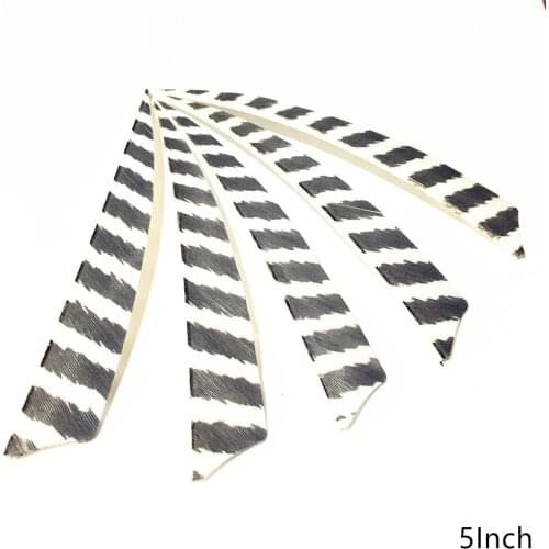 50pcs 5'' Shield Turkey Feathers Arrow Feather Fletching Hunting Handcraft Fletched for Wooden Arrow & Bamboo Arrow Shaft Arc