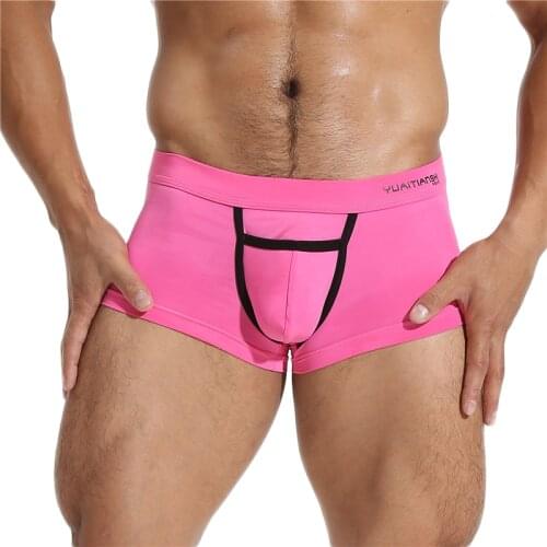 Boxers Ice Silk Men Underwear Ultra-thin Low Waist Sexy Mens Panties Boxer Short Comfortable Breathable Cool Underpants