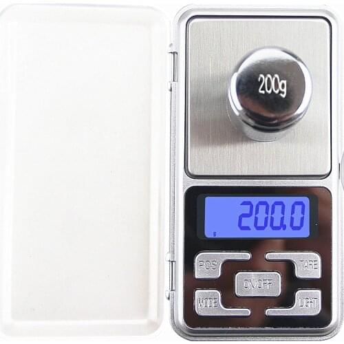 500g*0.1g Mini Digital Pocket Scale Tea Libra Jewelry Kitchen Weight Electronic LCD Display Gold Scale 0.1g Precision Balance