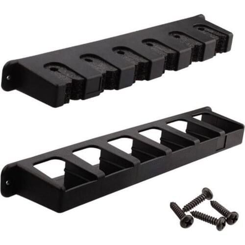 Fishing Rods Display Rack 6-rod Rack Booms Fishing Pole Holder Tackle Wall Fishing Rod Storage Stand Supporting Fixed Frame