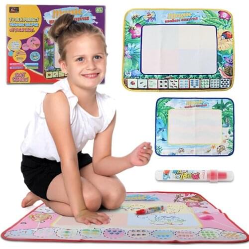 Childrens Magical Foldable Water Canvas Reusable Early Learning Toys Baby Puzzle Parent-child Interactive Doodle Drawing Mat