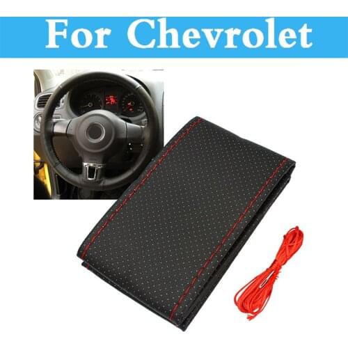 Diy Car Steering Wheel Cover Auto Style Leather For Chevrolet Corvette Cruze Epica Impala Kalos Lacetti Equinox Evanda Hhr
