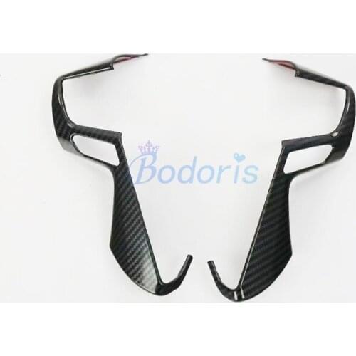 For Toyota Alphard VELLFIRE 30 2016 2017 2018 2019 Steering Wheel Decorative Strips Cover Trim Stickers Auto Car Accessories