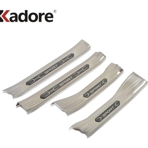 For Toyota RAV4 RAV 4 2019 2020 2021 Stainless Steel Inner Door Sill Scuff Plate Cover Trim Welcome Plate Pedals Car Accessories