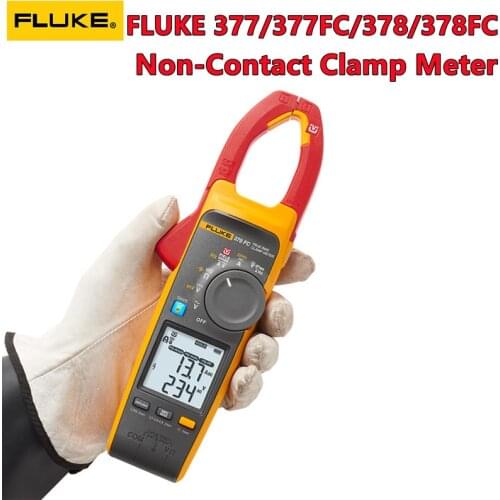 Fluke 378FC 377FC 377 378 Non-Contact Voltage True-rms AC/DC Clamp Meter with iFlex 1000V Voltage Range мультиметр