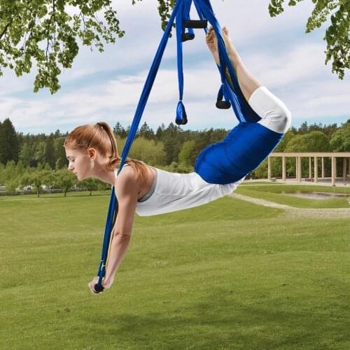 Yoga Hammock Anti Gravity Ultralight Yoga Hammock Set w/ Buckles Straps Home Fitness Flying Swing Latest Yoga Accessories