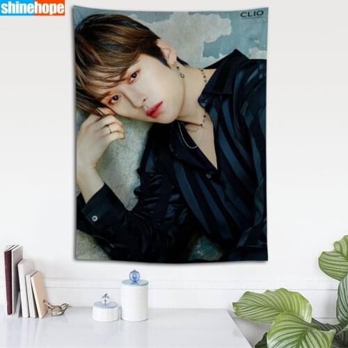 Custom LEE KNOW Tapestry Eco-Friendly HD Print Background Cloth Bedroom Wall Hanging Tapestries Decor Washable Not Fade