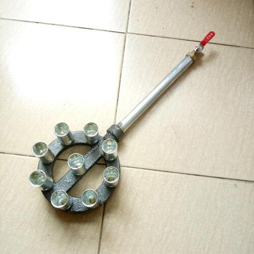 9 hole gas and biogas stove burner,liquefied gas burner,natural gas burner,cast iron gas burner,pizza stove