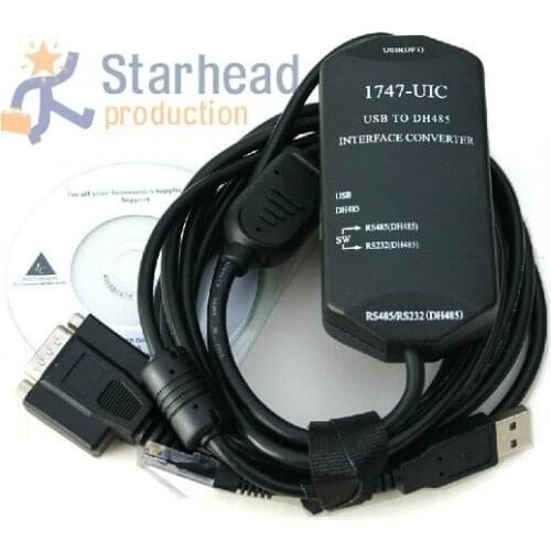 1747-UIC Programming Adapter Cable USB to DH485 - USB to 1747-PIC for Allen Bradley SLC 5 FTDI Chipset