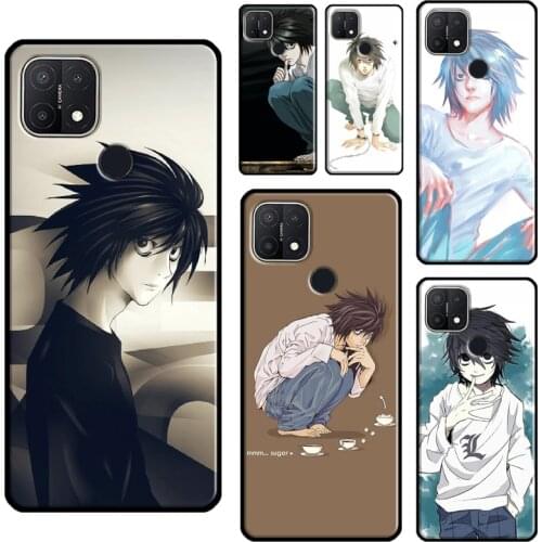 L Lawliet Death Note Anime Phone Case For OPPO A52 A72 A15 A83 A91 A9 A5 A53 A31 2020 A1K A3S A5S Find X3 Pro Cover