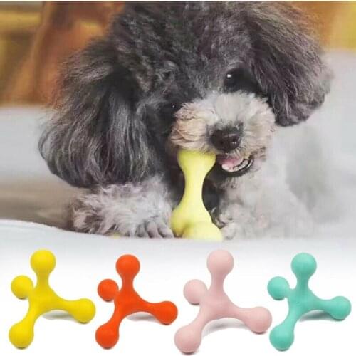 Multifunction Pet Dog Chew Toy Molar Training Toy Bite Resistant Toy Cleaning Teeth Safe Elasticity Soft Puppy Dog Biting Toy