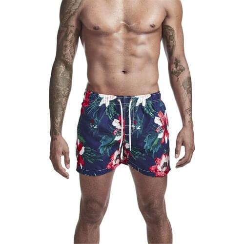 Mens Swimwear beach short pants Surfing Sport pants Printed male Fashion pants Running outdoor shorts