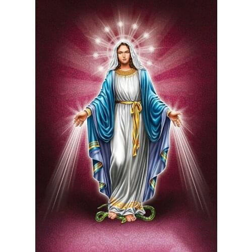 Kexinzu Full 5D DIY Square/Round Diamond Painting"Virgin Mary" 3D Embroidery Cross Stitch Mosaic diamondpainting Gift K00754