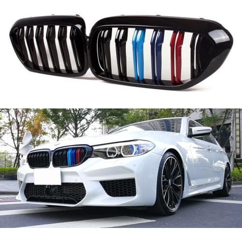 A Pair Car Kidney Grill Racing Grille For BMW 5 Series E60 E61 F10 F18 G30 G38 520i 525i 528i 530i 2003-2019 Car Accessories