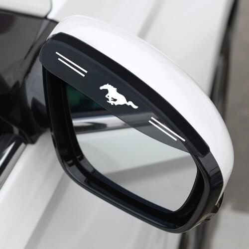 Apply 08091012131415161718192021 Ford Mustang Gt Rear View Mirror rain eyebrow decoration car rear view Mirror Rain Shield