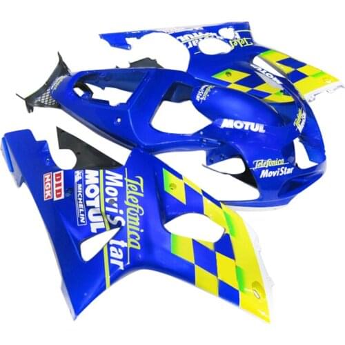 Brand New Fairings for SUZUKI GSXR1000 2000 2001 2002 Yellow Blue Black Fairing kit GSXR 1000 00 01 02 DL914