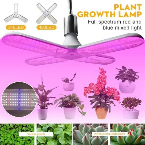 5000W LED Lamp Plant Growth Light E27 Deformation Folding Plant Grow Light Red Blue Spectrum Plant Light Phytolamp
