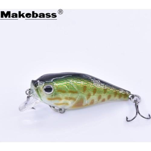 MAKEBASS Sinking Fishing Lures Crankbait Kit 2in/0.2oz Artificial Hard Baits Wobblers Fishing Tackle for Trout Pike Walleye etc