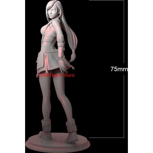 1/24 75mm 1/18 100mm Resin Model Beautiful Sexy Girl Figure Unpainted Sculpture