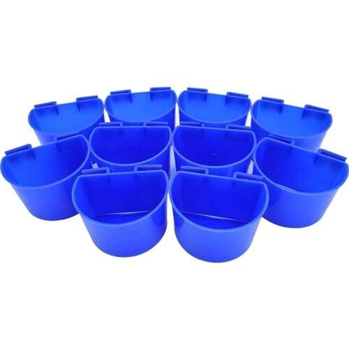 10 Pcs Pigeons Water Cup Hanging Water Feed Cage Cups for Poultry Gamefowl Rabbit Chicken Pigeons