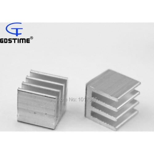 100 Pieces LOT For IC Chipset 10mm x 10mm x 10mm Chip Radiator Aluminum Heatsink