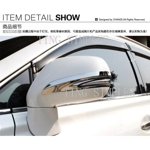 2pcs ABS Chrome mirrors anti-rub decoration cover trims for LEXUS RX270 RX350 RX450 2010 2011 2012 2013 2014 2015