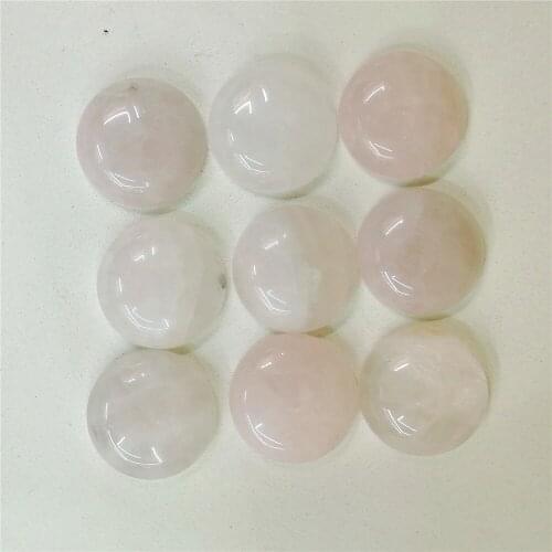 2021 Fashion Hot Selling Good Quality Pink Natural Stone Round Cabochon Beads 20mm 22pcs/lot Wholesale Free Shipping